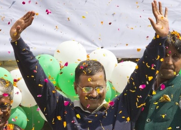 AAP Kejriwal Wins
