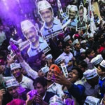 AAP TROUNCES BJP