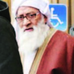 Flanked by supporters Mohammad Abdullah Saleem, the founder of the Islamic Institute of Education boarding school, leaves the Circuit Court of Cook County on Feb. 17.