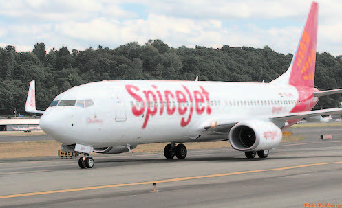 SPICEJET FLIES DEEPER in red