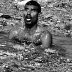 The highly polluted Ganga