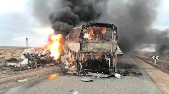 33 people killed, mostly children, IN BUS CRASH IN MOROCCO