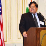 Mr. R. A. Sankara Narayanan, Chief General Manager - International Division of Bank Of India speaks at the Consulate, April 10