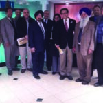 Photo caption: A dinner was hosted by Prof. Indrajit S Saluja in honor of the eminent ophthalmologist Dr. V.K. Raju at Richie Rich Palace in Richmond Hill, March 28. (From L to R) : Balwant Hothi, Davinder Sharma, Tirlok Malik, George Abraham,, Jehangir Khattak, Prof. Saluja, Rizwan Qureshi, Dr. Leela, Dr. Raju, Jarnail Singh Gilzian, Karan Beri, Rishikant Singh, a friend from PTC