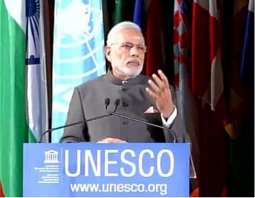 Modi at UNESCO event