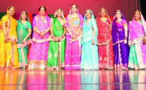 Showcasing traditional attire