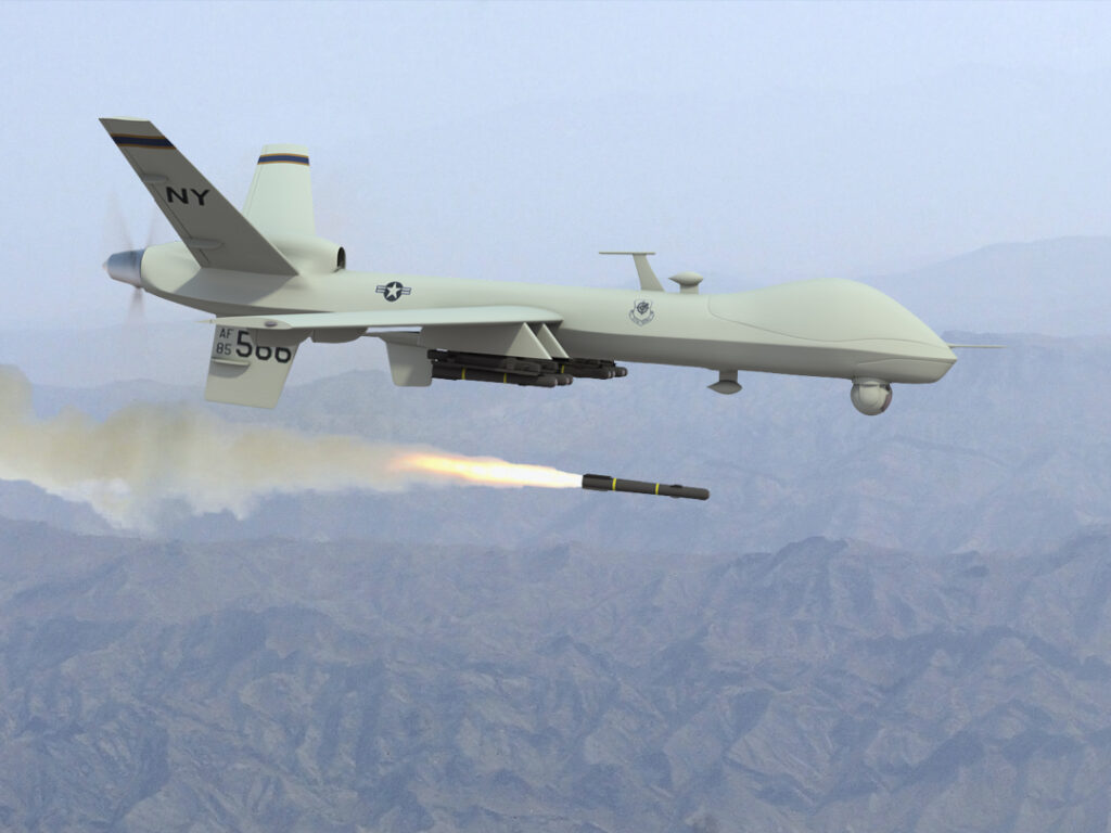 predator-firing-missile- drone