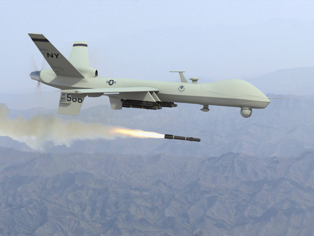 predator-firing-missile- drone