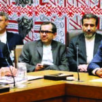 U.S. Secretary of State John Kerry and Iran Deputy Foreign Minister Abbas Araqchi at the deputy ministerial level talks in Geneva on February 15, 2015. (File photo)