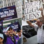 Activists protest for and against President Barack Obama's immigration policies on May 19 in New York City.