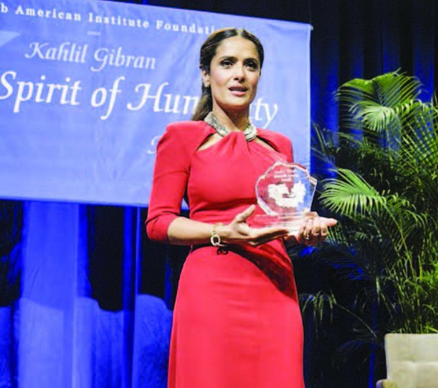 Salma Hayek receives Spirit of Humanity award image