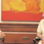 former PM Manmohan Singh meets PM Modi