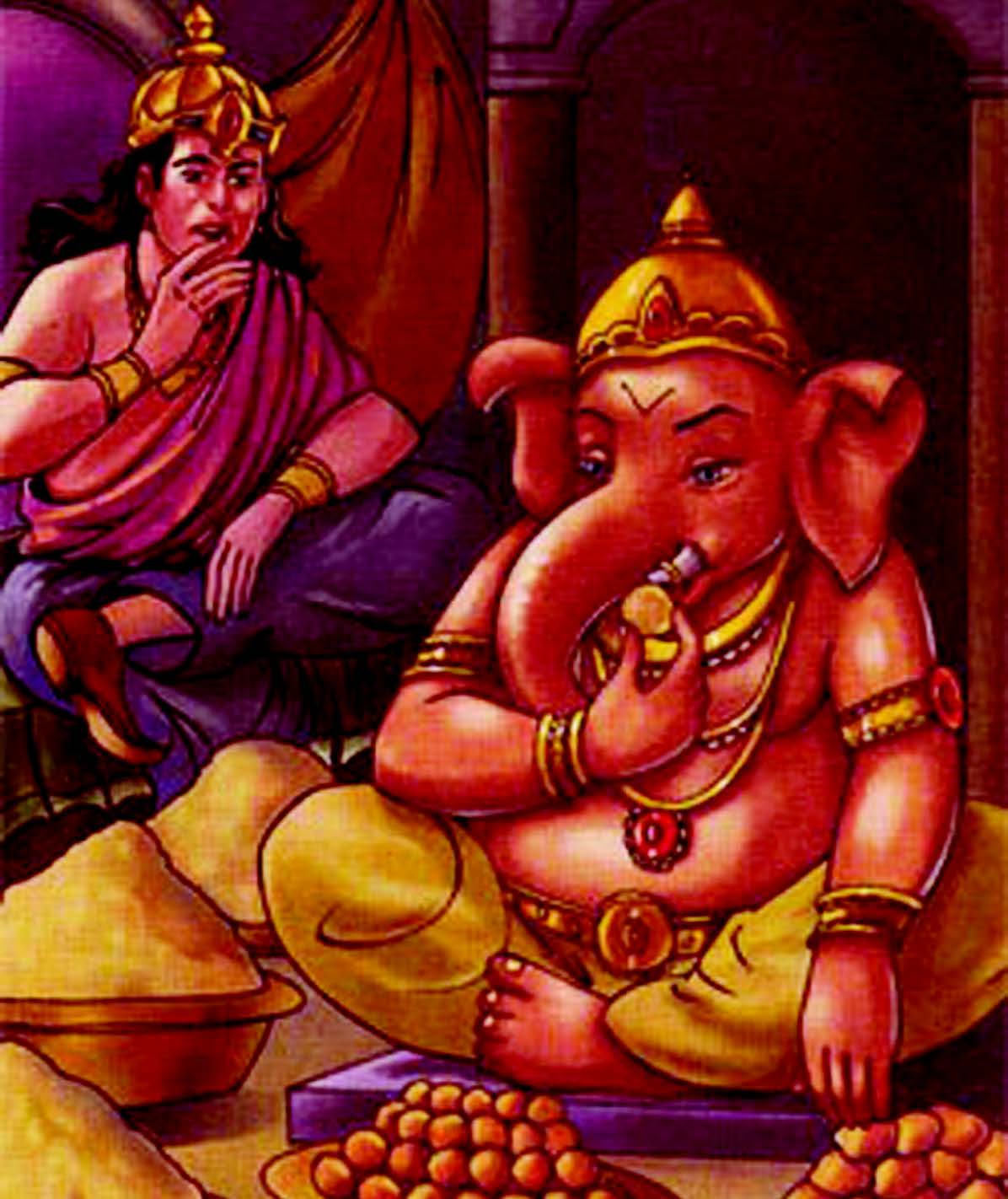 GANESHA AND KUBERA