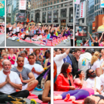 Yoga at Times Square