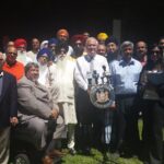 Senator Avella (center) stands with community leaders, advocacy groups and representatives of the Hindu, Sikh and Islamic faiths, to speak on his bill to recognize these three faiths in the New York State religious corporation law
