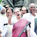 A clearly fiery Sonia leads the protest. Every time she leads a protest, a larger opposition unity follows. Her leadership is widely acknowledged across the Opposition spectrum.