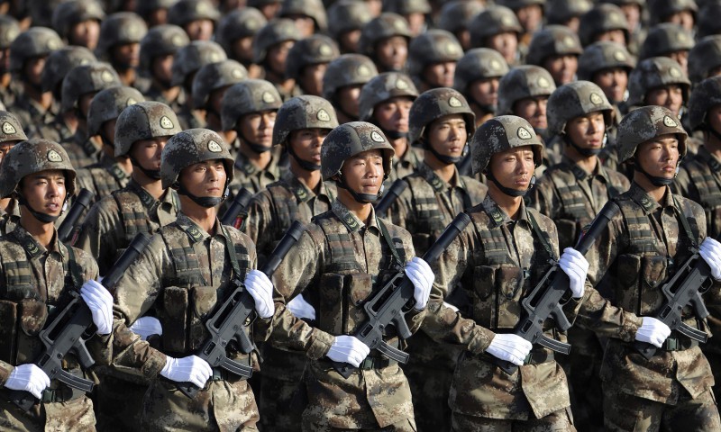 Show of power   soldiers from the Chinese Peoples Liberation Army (PLA) Special Operations Forces.