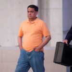 Harendra Singh leaves federal court in Central Islip (Photo courtesy - Newsday)