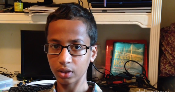 It was an English teacher who got spooked and reported Ahmed to the principal, the police said.