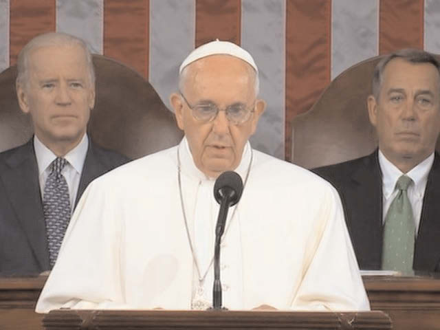 Pope Francis addresses Congress