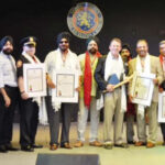 At the Punjabi American Night, 2015, September 6, 2015. Seen in the picture from L to R: Indu Jaiswal, Brijmohan Singh Nanda,Co- Chair Paramjit Singh Bedi, Varinder Pal Singh Sikka, Dy. Inspector Gary Shapiro, Dr. Rajinder Singh Uppal, Pritpal Singh Kandhari, Fran Becker, Ajit Singh, Dr. Sunil Mehra, Sunil Modi, Jasbir " Jay" Singh, Vimi Sikka, Dr. Inderpal Singh Chhabra and Chairperson Mohinder Singh Taneja