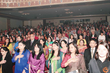 A view of the audience