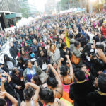 A Section of crowd at the Deepavali Festival at South Street Seaport, October 4