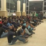 The picture was taken recently at a Customs and Border Protection facility in South Texas. It shows unidentified immigrants who have been detained after crossing the U.S.-Mexico border illegally Photo courtesy U.S. Rep Henry Cuellar, D-Laredo.