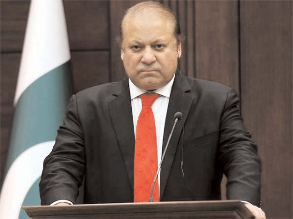Pak PM Nawaz Sharif raises