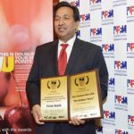 Tirlok Malik with awards for the best feature film and for his contribution to Cinema