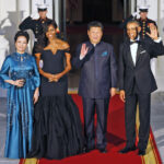 Barack Obama, Xi Jinping,  Peng Liyuan,   Michelle Obama