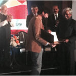 The letter of intent to distribute Foldscope through DBT’s star college and other programmes being exchanged between the Department of Biotechnology (DBT) and the Prakash Lab in the presence of Prime Minister Shri Narendra Modi during his visit to Silicon Valley in USA - Sep, 2015.
