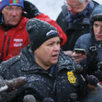 Colorado Police Lt Catherine Buckley addressing reporters on the situation