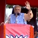 PM Modi at one of the 30 election rallies he addressed in Bihar