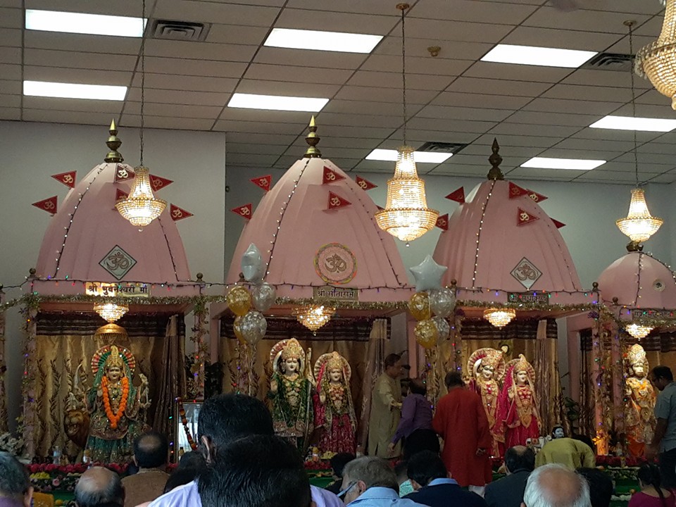 Shri Ram Dham Hindu Temple Ontario - Sanctum Sanctorum of the Hindu Temple at Kitchener, Ontario