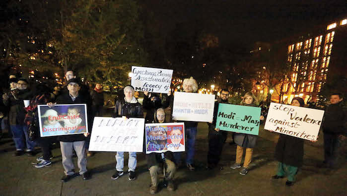 The Alliance for Justice & Accountability held a Public Demonstration & Candlelight Vigil on Saturday, November 14 at the WashingtonSquarePark in New York