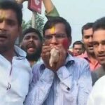 celebrationoutsidebjpofficebiharelections1