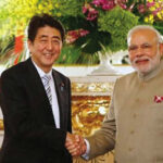 India's Prime Minister Narendra Modi (right) and Japanese Prime Minister Shinzo Abe (file photo)