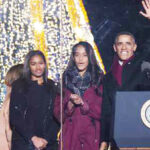 Obama lights national tree