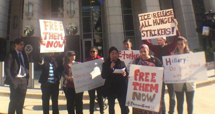 THREE CENTERS  CONTINUE HUNGER STRIKE
