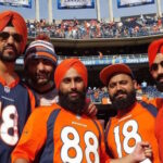 Verinder Malhi (second from right) was with a group of friends who were initially denied entry into an NFL game in San Diego, Calif., because they were wearing turbans. (Verinder Malhi/Facebook photo)
