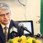 Ambassador Asoke Mukerji at a press conference