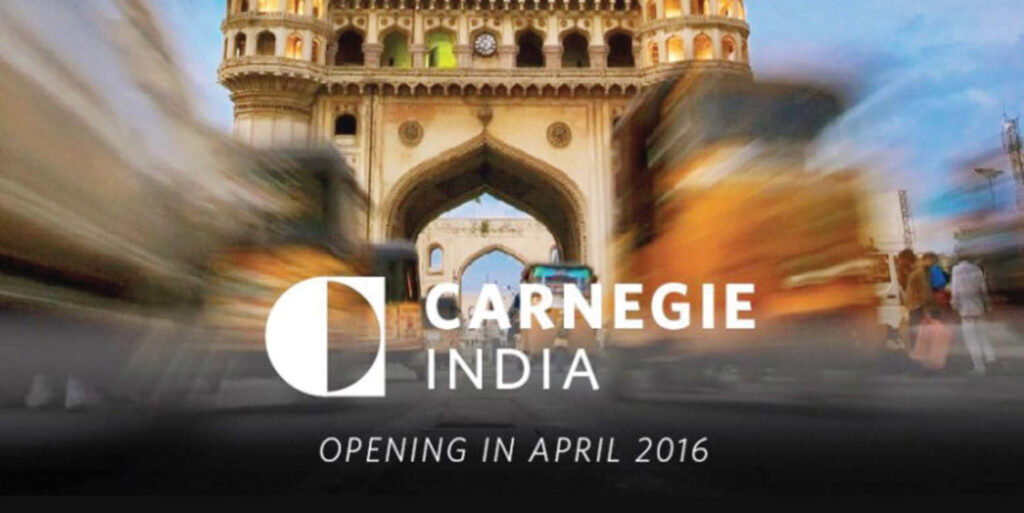 Carnegie to launch its Indian center