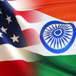 India America Flag merged design