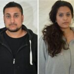 Mohammed Rehman, left and his wife Sana Ahmed Khan
