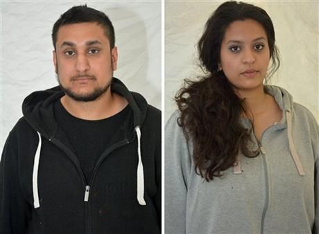 Mohammed Rehman, left and his wife Sana Ahmed Khan