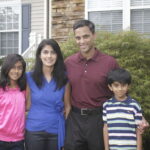 Steve Rao (second from right), seen here with his daughter Sonia, wife Komal Parekh and son Rayan (left to right), was elected Morrisville, N.C., mayor pro tem Dec. 8 by the City Council members. (SteveRao.com photo)