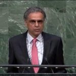 India’s Permanent Representative to the United Nations Ambassador Syed Akbaruddin makes a statement on the Secretary General's report on Preventing Violent Extremism, at the United Nations General Assembly on February 12