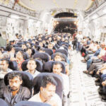 AIRLIFT: "Whatever you might think of the Indian government, when it comes to expatriate citi-zens in conflict zones, our diplomats go to great extents to ensure their safety." Picture shows Indian nationals stranded in Yemen being evacuated from Djibouti on board an Indian Air Force aircraft. (Photo courtesy PTI)