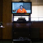 Jason B. Dalton, the suspect in the fatal shootings in Kalamazoo, Mich., appeared for his arraignment in a video conference on Monday. Photo - New York Times - Brittany Greeson